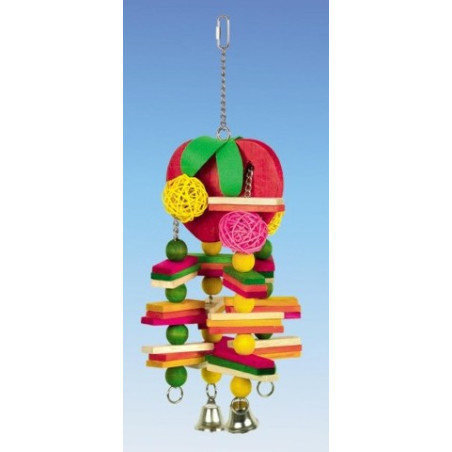 Nobby wooden Apple with wicker balls