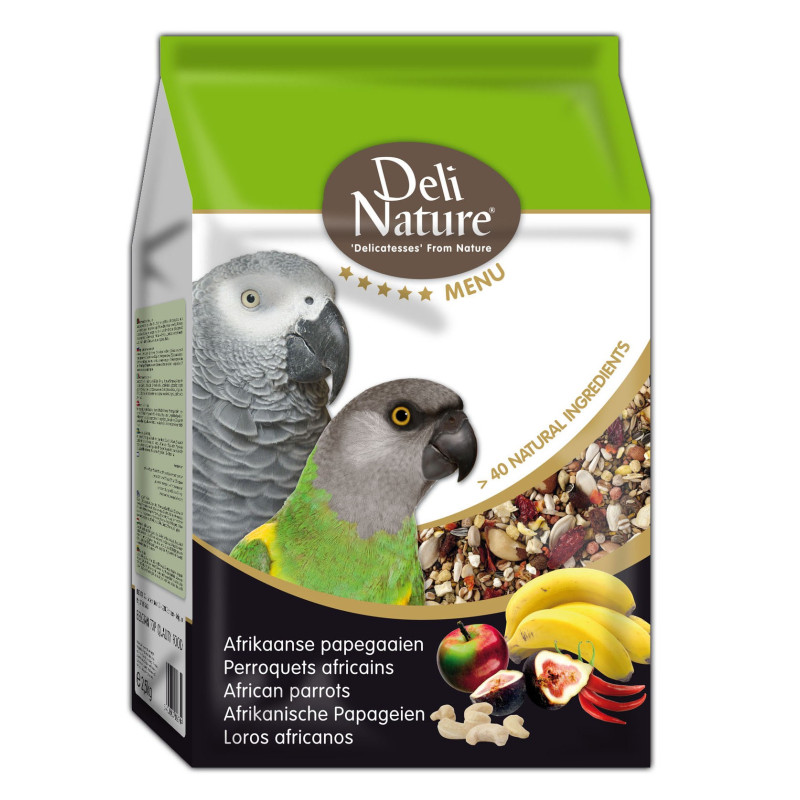 Deli Nature 5★ menu - African Parrots 