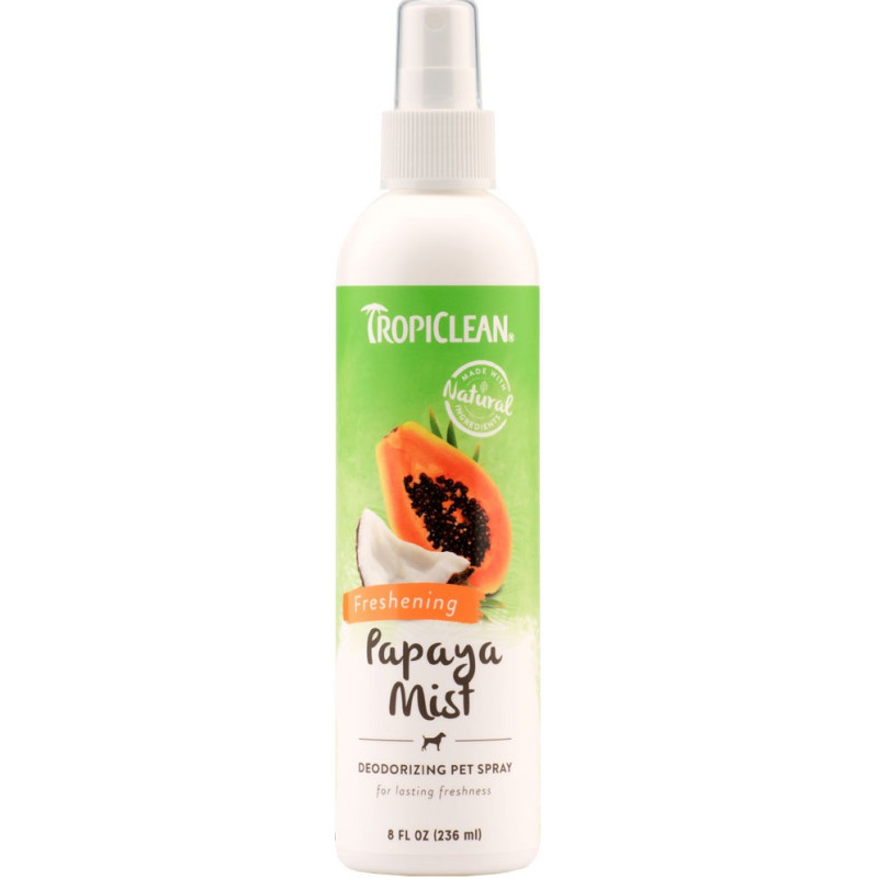TropiClean Papaya Mist Deodorizing Spray Pet Spray 236ml TropiClean Papaya Mist Deodorizing Spray Pet Spray 236ml
