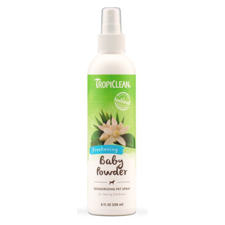 TropiClean Baby Powder Deodorizing Pet Spray 236ml