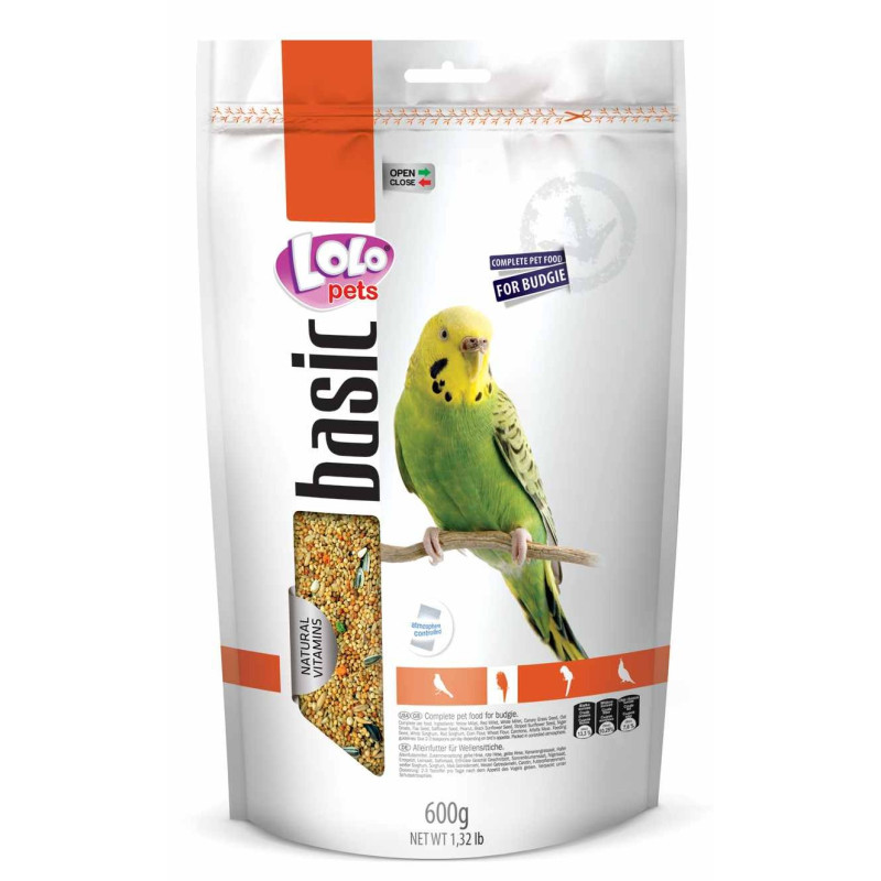 Lolo Pets Budgie Basic  600gr