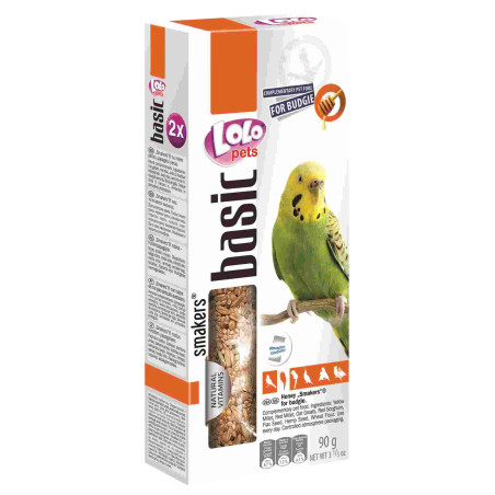 LoloPets Budgie Smakers Fruit  90gr