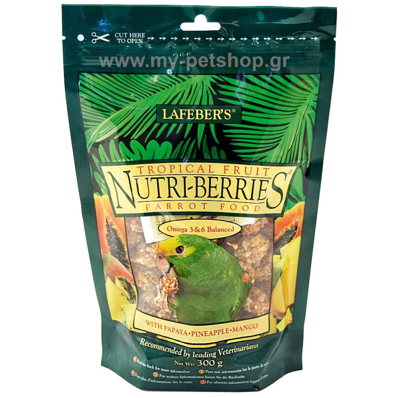 Lafeber NutriBerries Tropical Fruit Complete Parrot Lafeber NutriBerries Tropical Fruit Complete Parrot